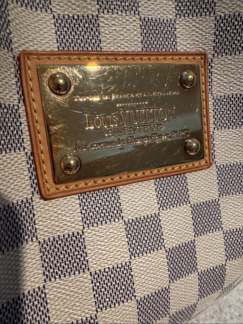 Authentic Louis Vuitton Galleria PM in Damier Azur - Picture 8 of 17
